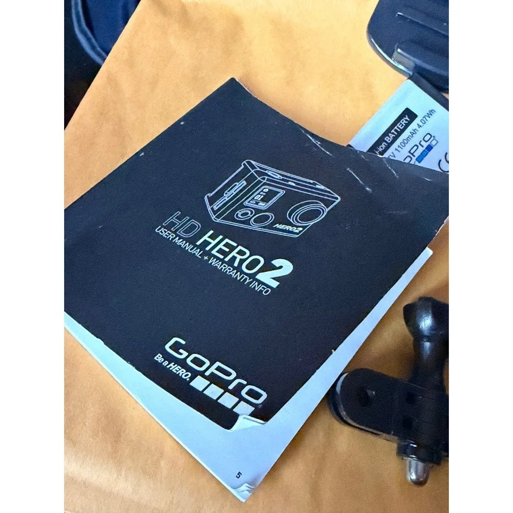 GoPro HD Hero 2 Accessory Bundle Battery 4GB SD Card Mounts‎ Manual Backdoors